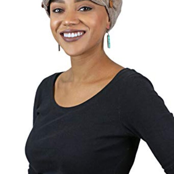 Classic Newsboy Cap Chenille Tweed Retro Chic Fall Winter Headwear main image 5